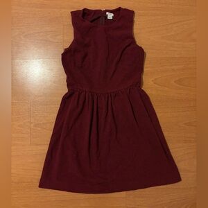 Sleeveless Burgundy J. Crew Dress